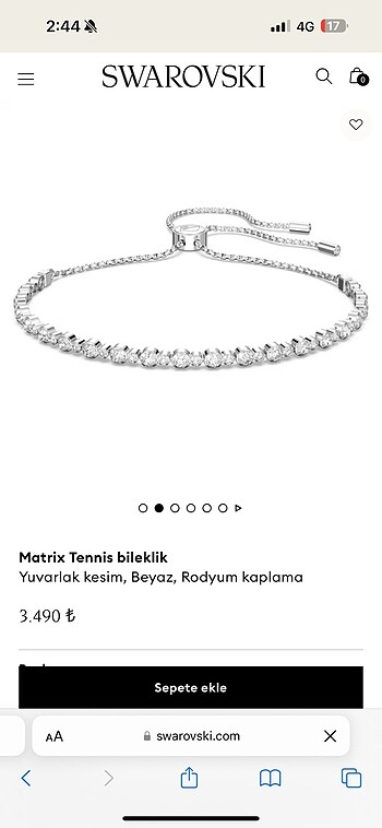 swarovski bileklik