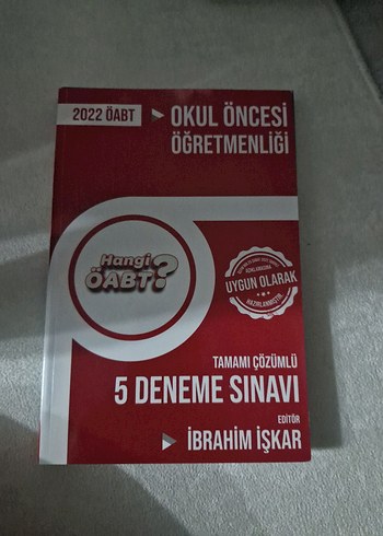 Beden Okul Öncesi Öğretmenliği Deneme Sınavı Kitabı