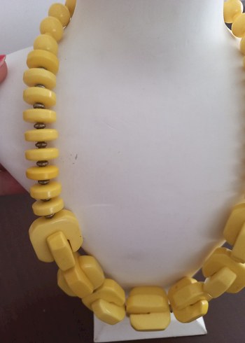 Accessorize Uzun Sarı Boncuklu Bohem Kadın Kolye