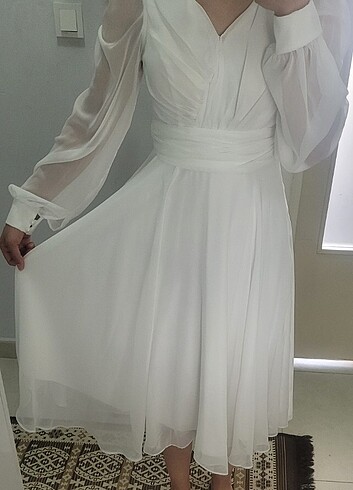 Abiye Şifon Nikah Elbisesi 