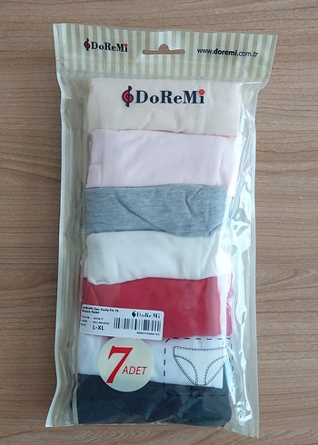 xl Beden Doremi Kadın 7'li Pamuklu Külot Seti