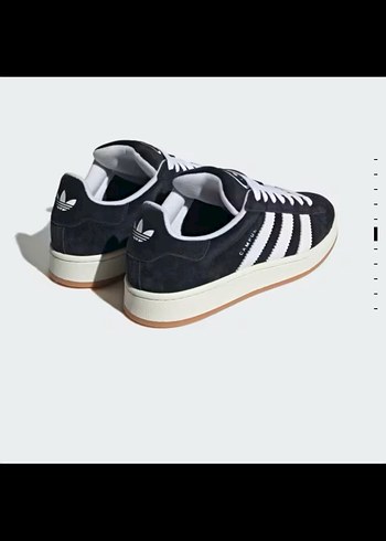 Adidas Orijinal Adidas Siyah Beyaz Çizgili Spor Ayakkabı