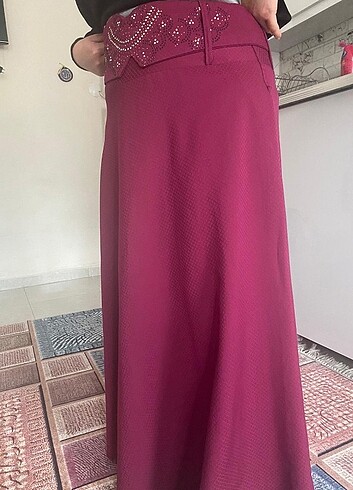 48 Beden bordo Renk Kadın etek