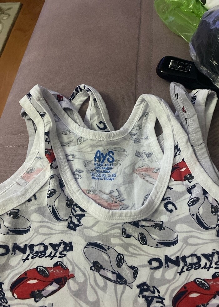 3 Lü erkek çocuk atlet - Görsel 2