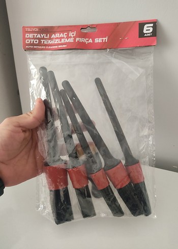 Oto Detay Fırça 6'li Kaliteli Temizlik FIRÇA SETİ - Görsel 6