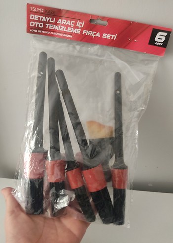 Oto Detay Fırça 6'li Kaliteli Temizlik FIRÇA SETİ - Görsel 5