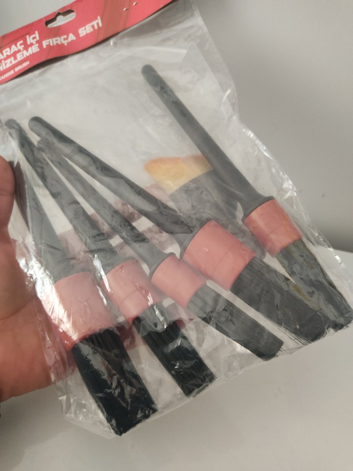 Oto Detay Fırça 6'li Kaliteli Temizlik FIRÇA SETİ - Görsel 4