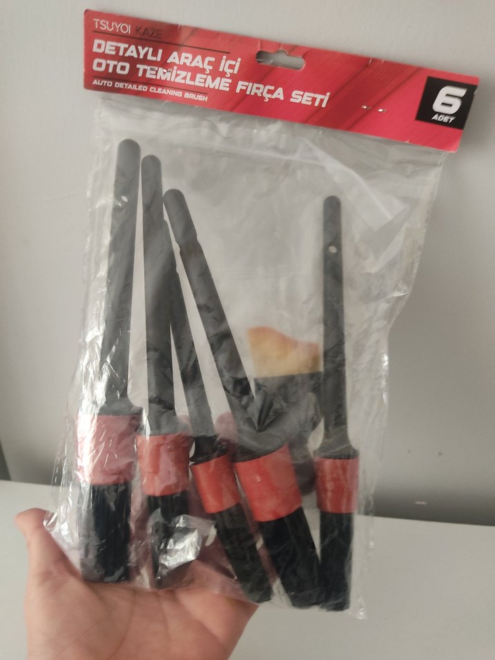 Oto Detay Fırça 6'li Kaliteli Temizlik FIRÇA SETİ - Görsel 5
