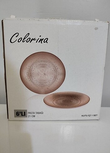 Colorina 6'lı Pasta-Sunum Tabak Seti 21 cm - Görsel 7