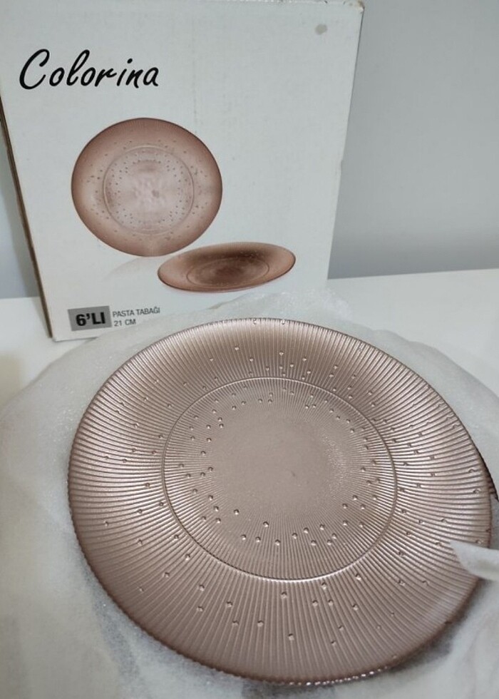 Colorina 6'lı Pasta-Sunum Tabak Seti 21 cm - Görsel 4