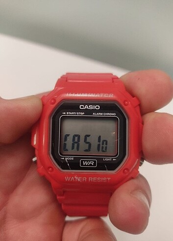 Beden Orjinal Casio F-108 WHC Kırmızı Unisex Dijital Saat