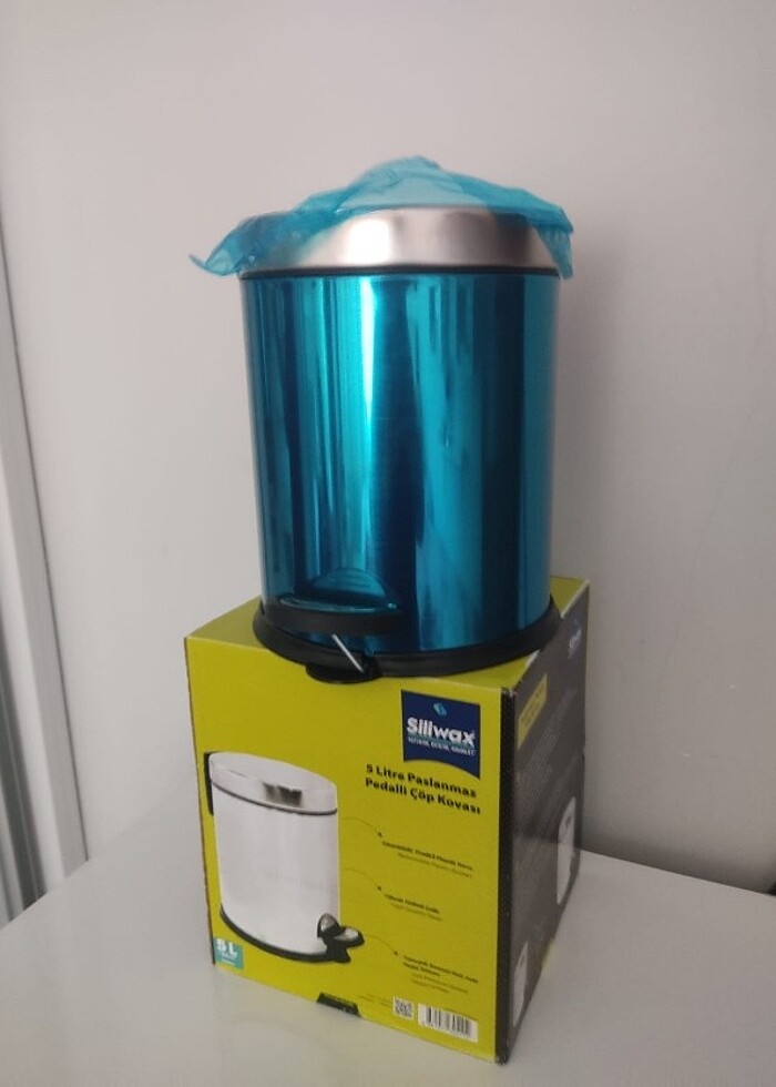 SİLİWAX 5 LT ELİT PASLANMAZ ÇÖP KOVASI - Görsel 2