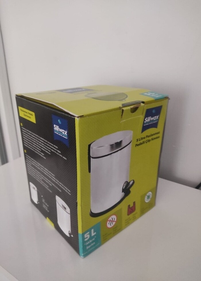 SİLİWAX 5 LT ELİT PASLANMAZ ÇÖP KOVASI - Görsel 4