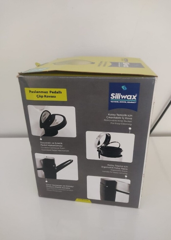 SİLİWAX 5 LT ELİT PASLANMAZ ÇÖP KOVASI - Görsel 5