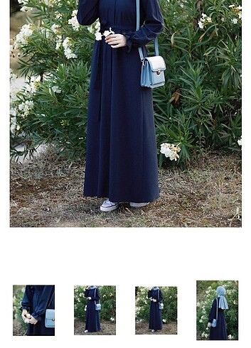 İpekstil lacivert ferace/abaya