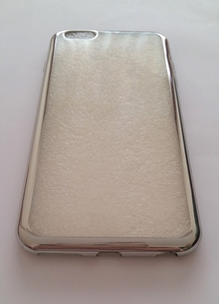 universal Beden Iphone 6 Plus 6s Plus Şeffaf Gümüş Kılıf
