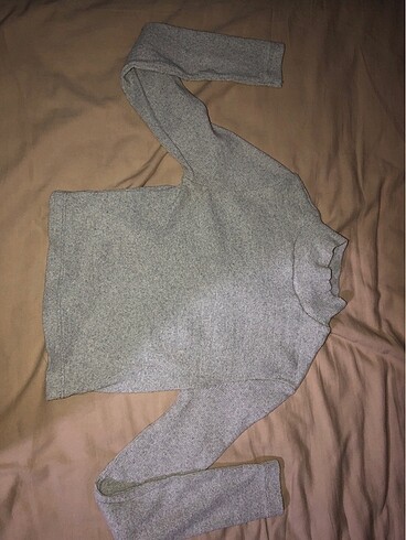 Boğazlı Fitilli Crop Top