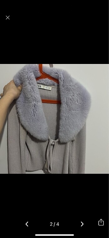 m Beden mor Renk Zara Pelus Hirka