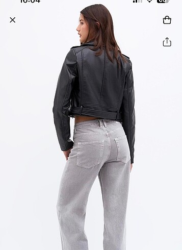 l Beden Pull&Bear Deri Ceket