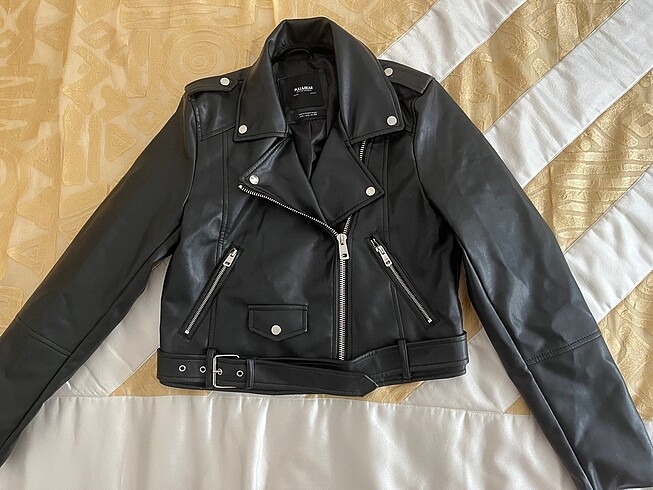 l Beden siyah Renk Pull&Bear Deri Ceket