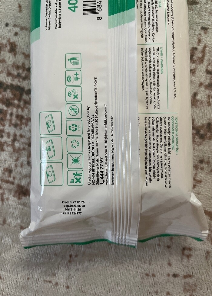 Yüzey Temizleme Mendili (HommBitkisel) - Görsel 3