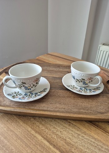 Beden beyaz Renk Bella maison ikili çay fincanı takımı