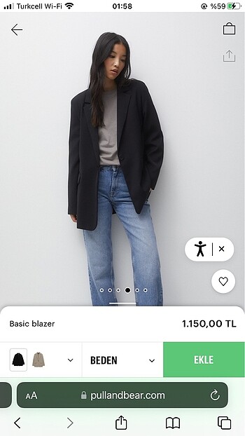 Pull and Bear Pull&Bear basic blazer