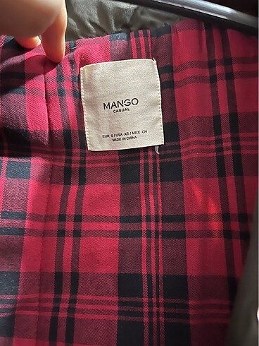 s Beden Mango haki kaban s beden