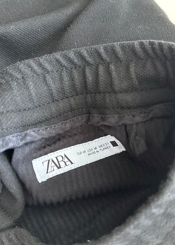 Zara erkek Siyah Rahat Kesim Midi Şort - Görsel 3