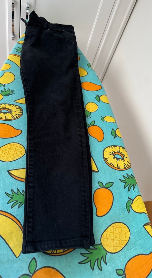 Mavi Siyah Baskılı Kadın Jean Pantolon - Görsel 2