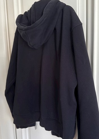 Lacivert Kapüşonlu Fermuarlı ceket - Görsel 3