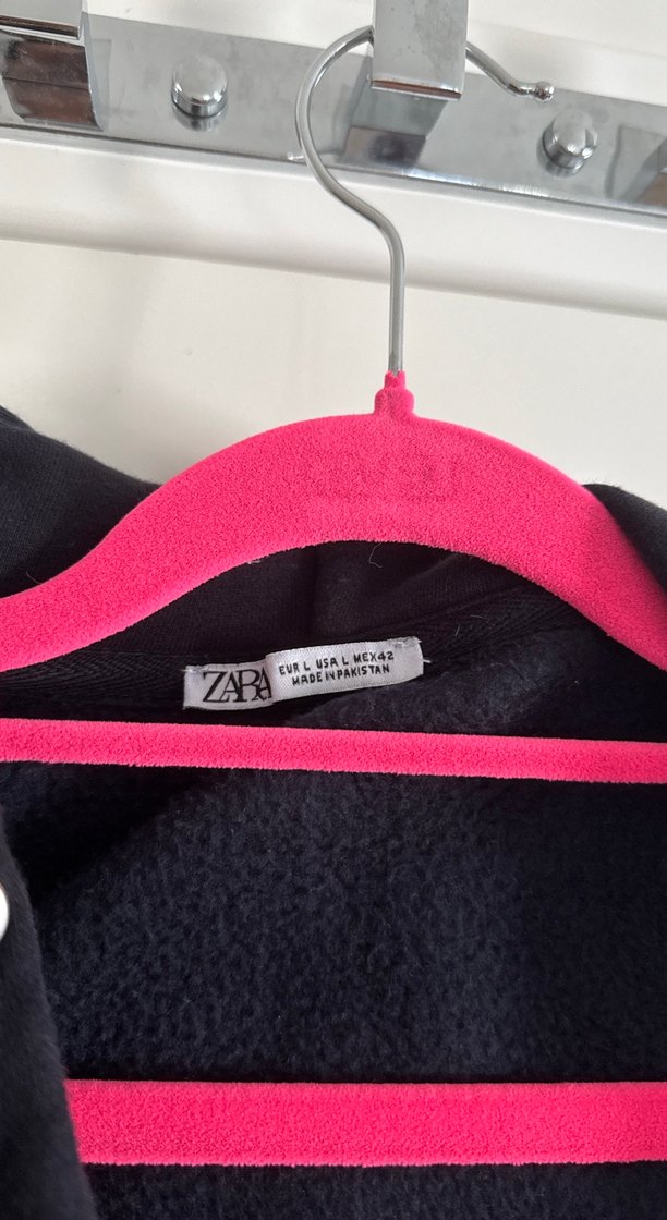 Lacivert Kapüşonlu Fermuarlı ceket - Görsel 2