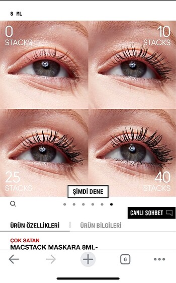  Beden Renk Mac rimel maskara