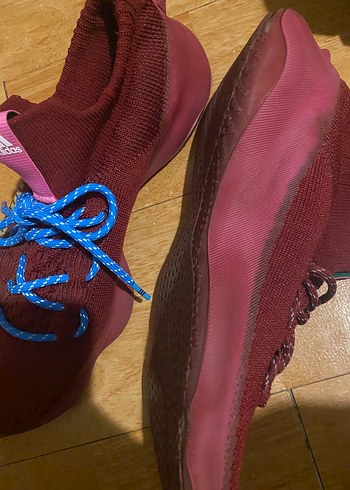 Bordo Adidas Erkek Spor Ayakkabı - Görsel 3