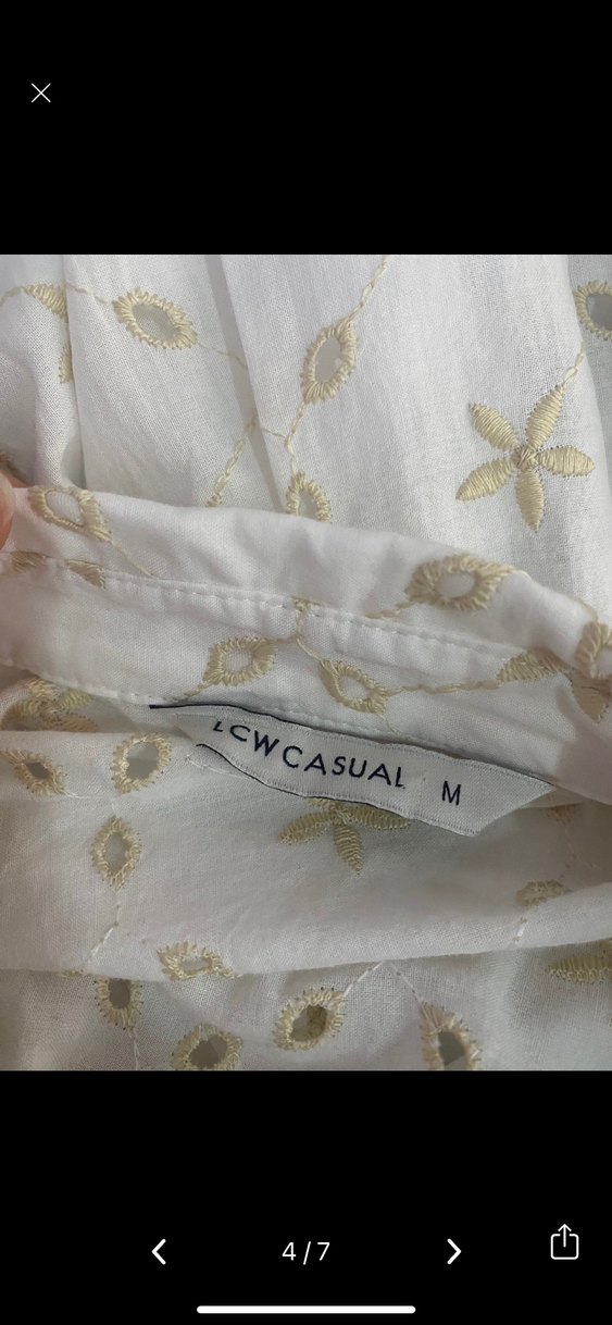 Pamuklu Beyaz Midi Bohem Elbise - Görsel 3