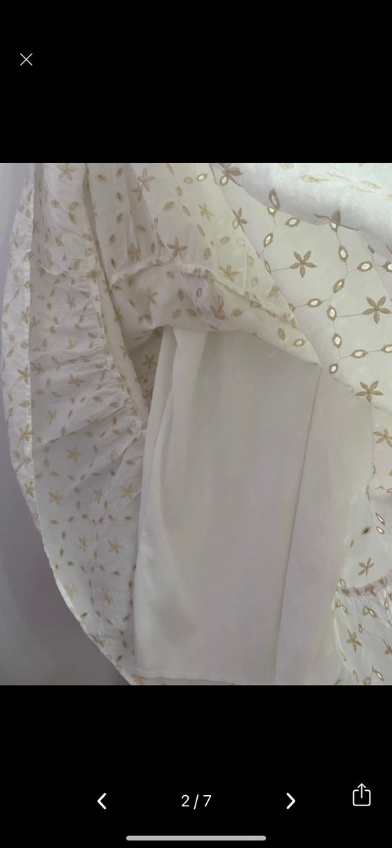 Pamuklu Beyaz Midi Bohem Elbise - Görsel 2