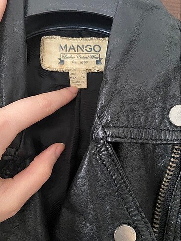 Mango Mango Deri Ceket