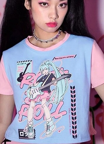 Hatsune Miku Crop Tshirt