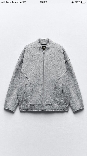 s Beden Zara bomber buklet ceket