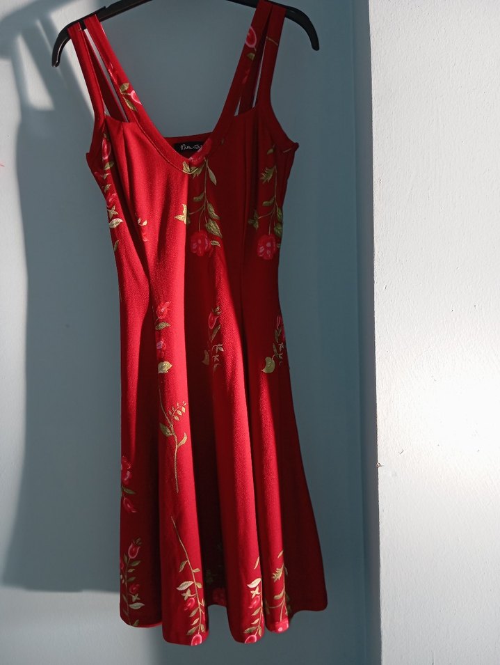 Bordo Nakışlı Bohem - Görsel 3