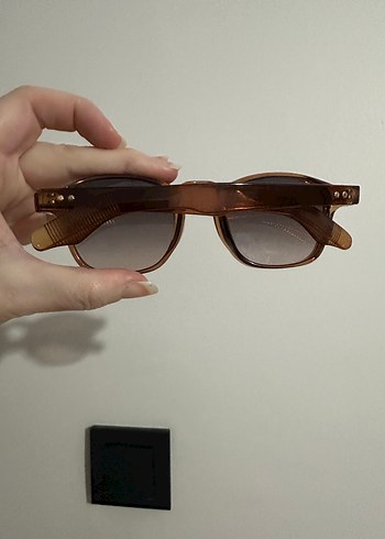 Erkek/ kadın unisex kahverengi Klasik Güneş Gözlüğü - Görsel 4