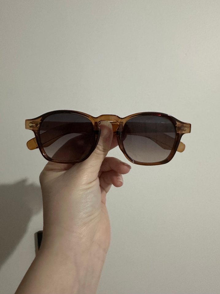 Erkek/ kadın unisex kahverengi Klasik Güneş Gözlüğü - Görsel 3