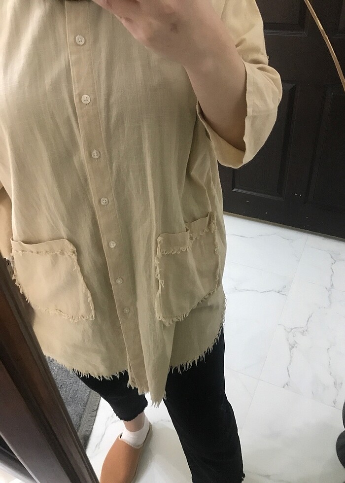 Defacto püsküllü gömlek - Görsel 4