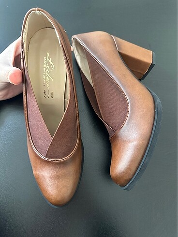 Sıfır kalın topuklu ayakkabı - Görsel 7