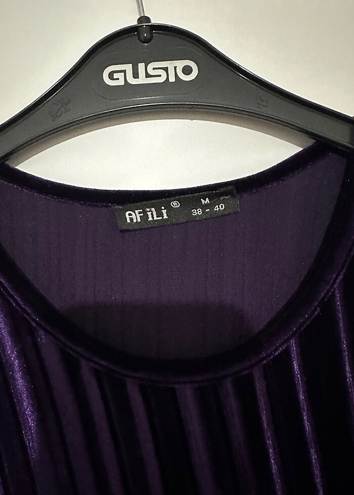 Kadife elbise - Görsel 3