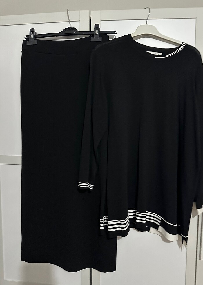 Etek tunik ikili takım soğuk triko - Görsel 2