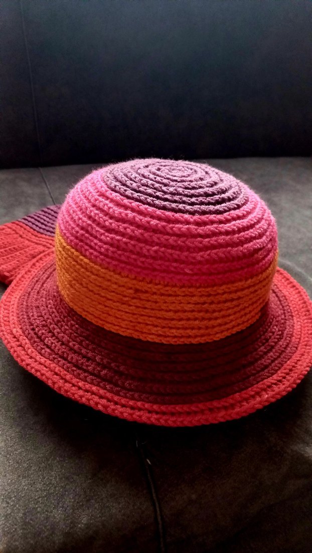 Renkli Örgü Bohem Kadın şapka ve Eldivenleri - Görsel 4