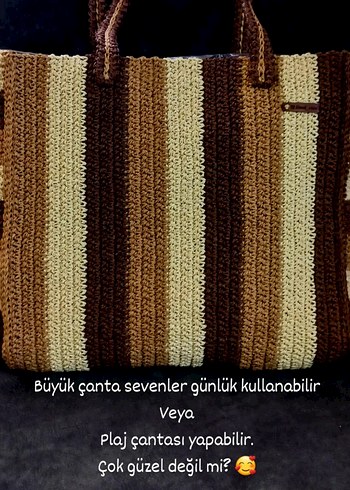 Bohem el Örgüsü Kahverengi Kadın Çanta