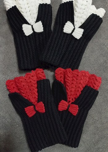 Vintage eldiven
Renkli Fiyonk Detaylı Örgü Kadın Eldiven - Görsel 2