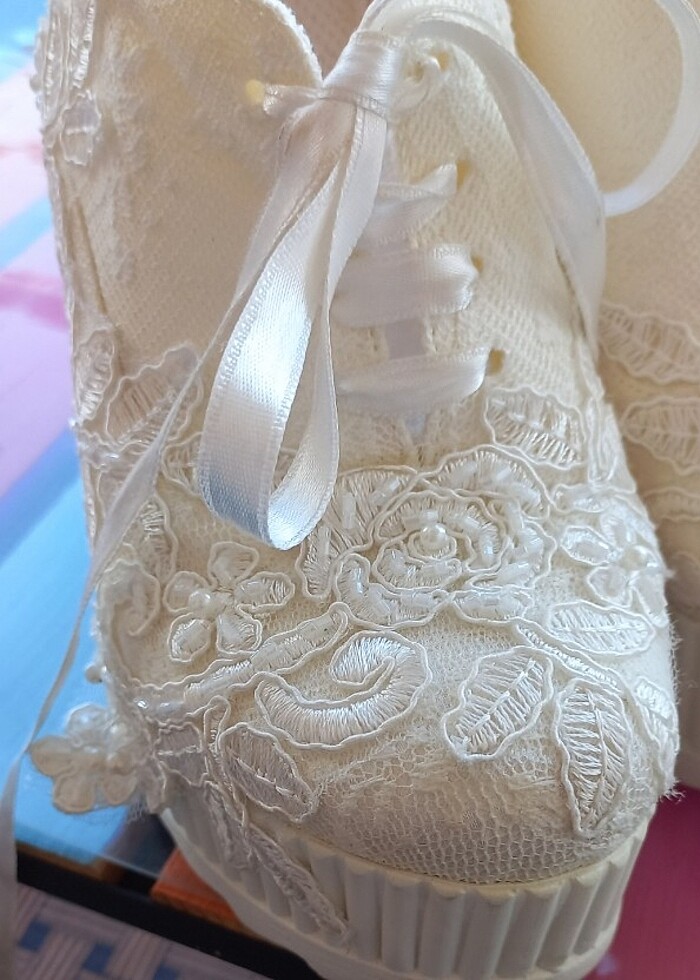 Gelin ayakkabısı yüksek taban - Görsel 5